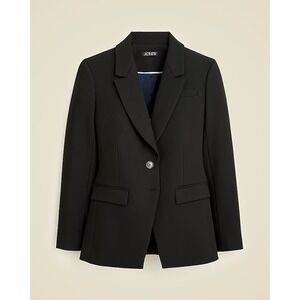 J. Crew Factory Black Notch-Lapel Single-Button Blazer